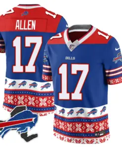 Buffalo Bills Nike 2024 Christmas Vapor Limited Jersey - Royal Blue