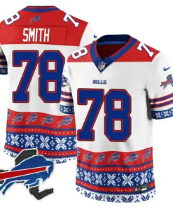 Buffalo Bills Nike 2024 Christmas Vapor Limited Jersey - Royal Blue - Image 17