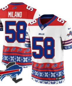 Buffalo Bills Nike 2024 Christmas Vapor Limited Jersey - Royal Blue - Image 15