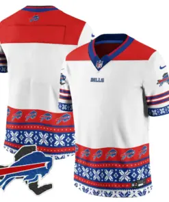 Buffalo Bills Nike 2024 Christmas Vapor Limited Jersey - Royal Blue - Image 18