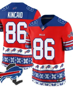 Buffalo Bills Nike 2024 Christmas Vapor Limited Jersey - Royal Blue - Image 23