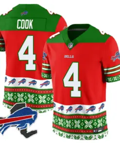 Buffalo Bills Nike 2024 Christmas Vapor Limited Jersey - Royal Blue - Image 28