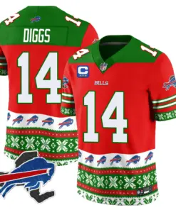 Buffalo Bills Nike 2024 Christmas Vapor Limited Jersey - Royal Blue - Image 29
