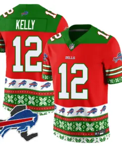Buffalo Bills Nike 2024 Christmas Vapor Limited Jersey - Royal Blue - Image 32