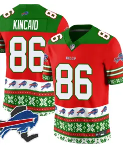 Buffalo Bills Nike 2024 Christmas Vapor Limited Jersey - Royal Blue - Image 31