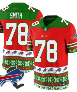 Buffalo Bills Nike 2024 Christmas Vapor Limited Jersey - Royal Blue - Image 35
