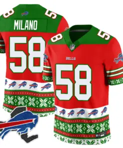 Buffalo Bills Nike 2024 Christmas Vapor Limited Jersey - Royal Blue - Image 33