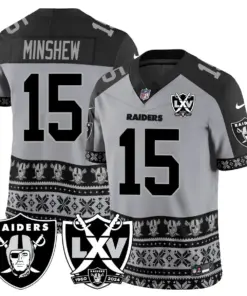 Las Vegas Raiders Nike 2024 Christmas Vapor Limited Jersey - White - Image 14
