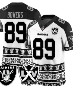 Las Vegas Raiders Nike 2024 Christmas Vapor Limited Jersey - White