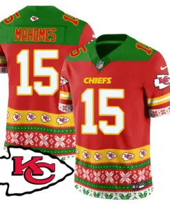 Kansas City Chiefs Nike 2024 Christmas Vapor Limited Jersey - Red