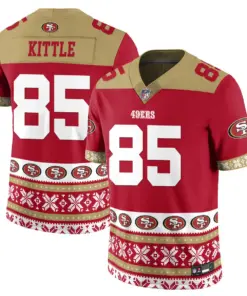 Brock Purdy San Francisco 49ers Nike 2024 Christmas Vapor Limited Jersey - Red - Image 9