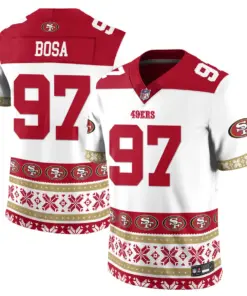 Brock Purdy San Francisco 49ers Nike 2024 Christmas Vapor Limited Jersey - Red - Image 18