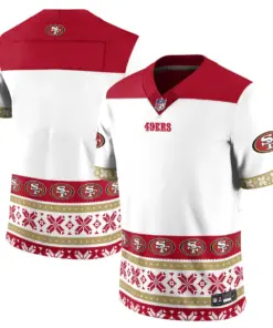 Brock Purdy San Francisco 49ers Nike 2024 Christmas Vapor Limited Jersey - Red - Image 23