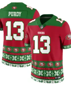 Brock Purdy San Francisco 49ers Nike 2024 Christmas Vapor Limited Jersey - Red