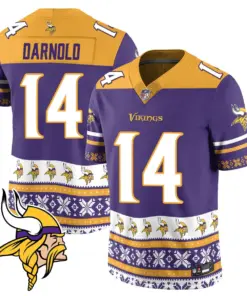Minnesota Vikings Nike 2024 Christmas Vapor Limited Jersey - Purple - Image 8