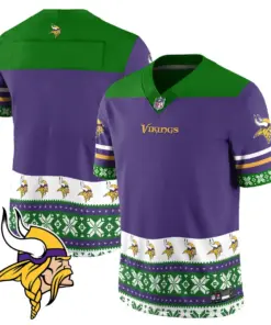 Minnesota Vikings Nike 2024 Christmas Vapor Limited Jersey - Purple - Image 4