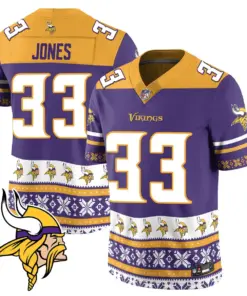 Minnesota Vikings Nike 2024 Christmas Vapor Limited Jersey - Purple - Image 11