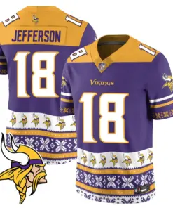 Minnesota Vikings Nike 2024 Christmas Vapor Limited Jersey - Purple - Image 12