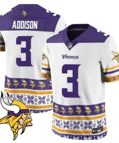 Minnesota Vikings Nike 2024 Christmas Vapor Limited Jersey - Purple - Image 13