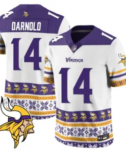 Minnesota Vikings Nike 2024 Christmas Vapor Limited Jersey - Purple - Image 14