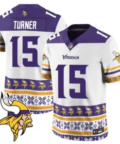 Minnesota Vikings Nike 2024 Christmas Vapor Limited Jersey - Purple - Image 17