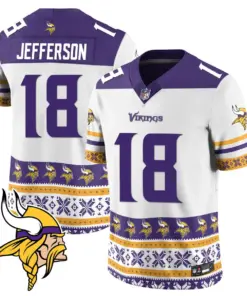 Minnesota Vikings Nike 2024 Christmas Vapor Limited Jersey - Purple - Image 15