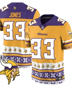 Minnesota Vikings Nike 2024 Christmas Vapor Limited Jersey - Purple - Image 22