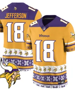 Minnesota Vikings Nike 2024 Christmas Vapor Limited Jersey - Purple - Image 21