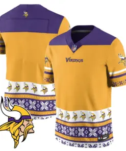 Minnesota Vikings Nike 2024 Christmas Vapor Limited Jersey - Purple - Image 23
