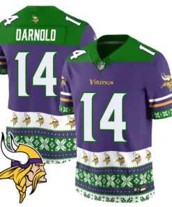 Minnesota Vikings Nike 2024 Christmas Vapor Limited Jersey - Purple - Image 25