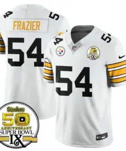 Pittsburgh Steelers Nike Throwback Super Bowl IX Stitched Jersey - Black - Image 12