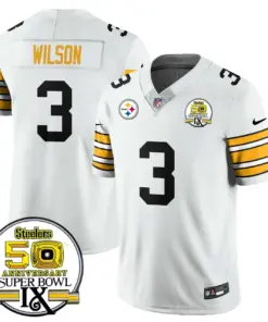 Pittsburgh Steelers Nike Throwback Super Bowl IX Stitched Jersey - Black - Image 16