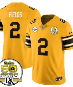 Pittsburgh Steelers Nike Throwback Super Bowl IX Stitched Jersey - Black - Image 18