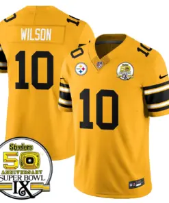 Pittsburgh Steelers Nike Throwback Super Bowl IX Stitched Jersey - Black - Image 17