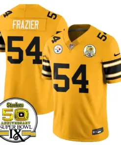 Pittsburgh Steelers Nike Throwback Super Bowl IX Stitched Jersey - Black - Image 21