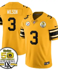 Pittsburgh Steelers Nike Throwback Super Bowl IX Stitched Jersey - Black - Image 23