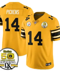 Pittsburgh Steelers Nike Throwback Super Bowl IX Stitched Jersey - Black - Image 22