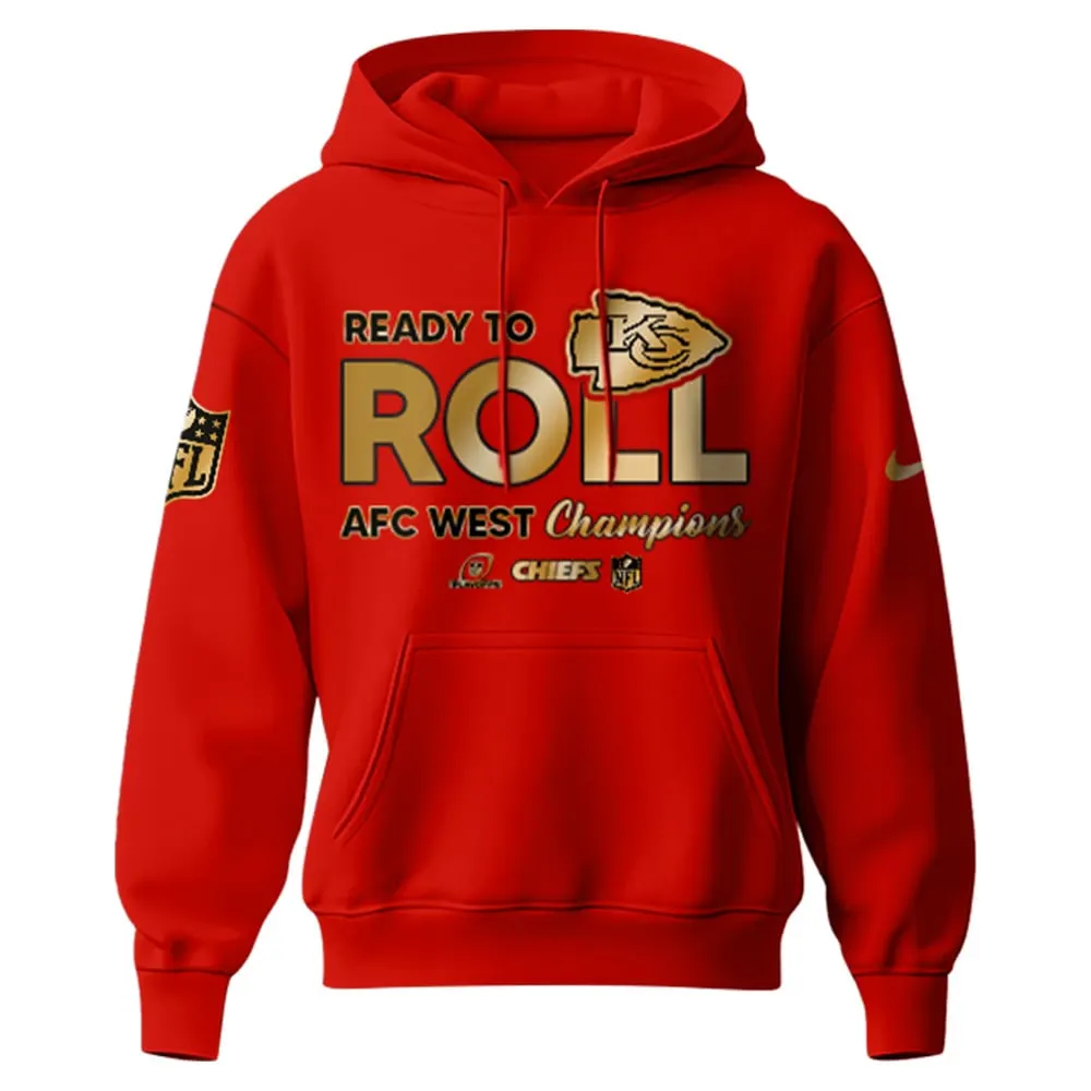 Kansas City Chiefs Nike 2024 AFC West Champions Pullover Hoodie #9 - Red - Image 2