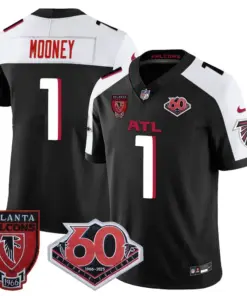 Atlanta Falcons Nike 60th Season Vapor Limited Stitched Jersey - Black - Image 12