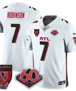 Atlanta Falcons Nike 60th Season Vapor Limited Stitched Jersey - Black - Image 22
