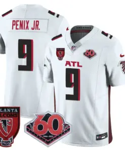 Atlanta Falcons Nike 60th Season Vapor Limited Stitched Jersey - Black - Image 21