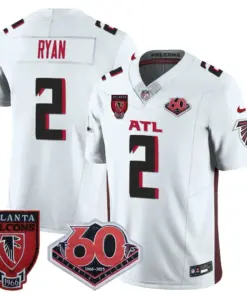 Atlanta Falcons Nike 60th Season Vapor Limited Stitched Jersey - Black - Image 24