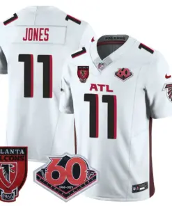 Atlanta Falcons Nike 60th Season Vapor Limited Stitched Jersey - Black - Image 23