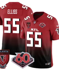 Atlanta Falcons Nike 60th Season Vapor Limited Stitched Jersey - Black - Image 25