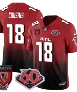 Atlanta Falcons Nike 60th Season Vapor Limited Stitched Jersey - Black - Image 30