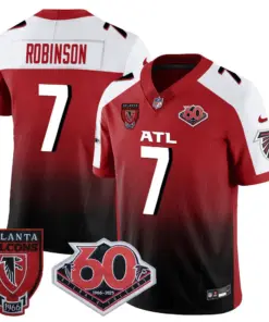 Atlanta Falcons Nike 60th Season Vapor Limited Stitched Jersey - Black - Image 39