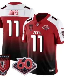 Atlanta Falcons Nike 60th Season Vapor Limited Stitched Jersey - Black - Image 35