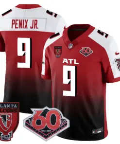 Atlanta Falcons Nike 60th Season Vapor Limited Stitched Jersey - Black - Image 36