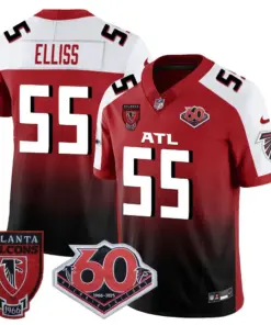 Atlanta Falcons Nike 60th Season Vapor Limited Stitched Jersey - Black - Image 34