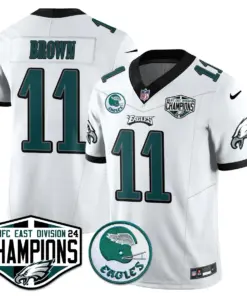 Saquon Barkley Philadelphia Eagles Nike 2024 NFC East Division Champions Stitched Jersey - Kelly Green - Image 9